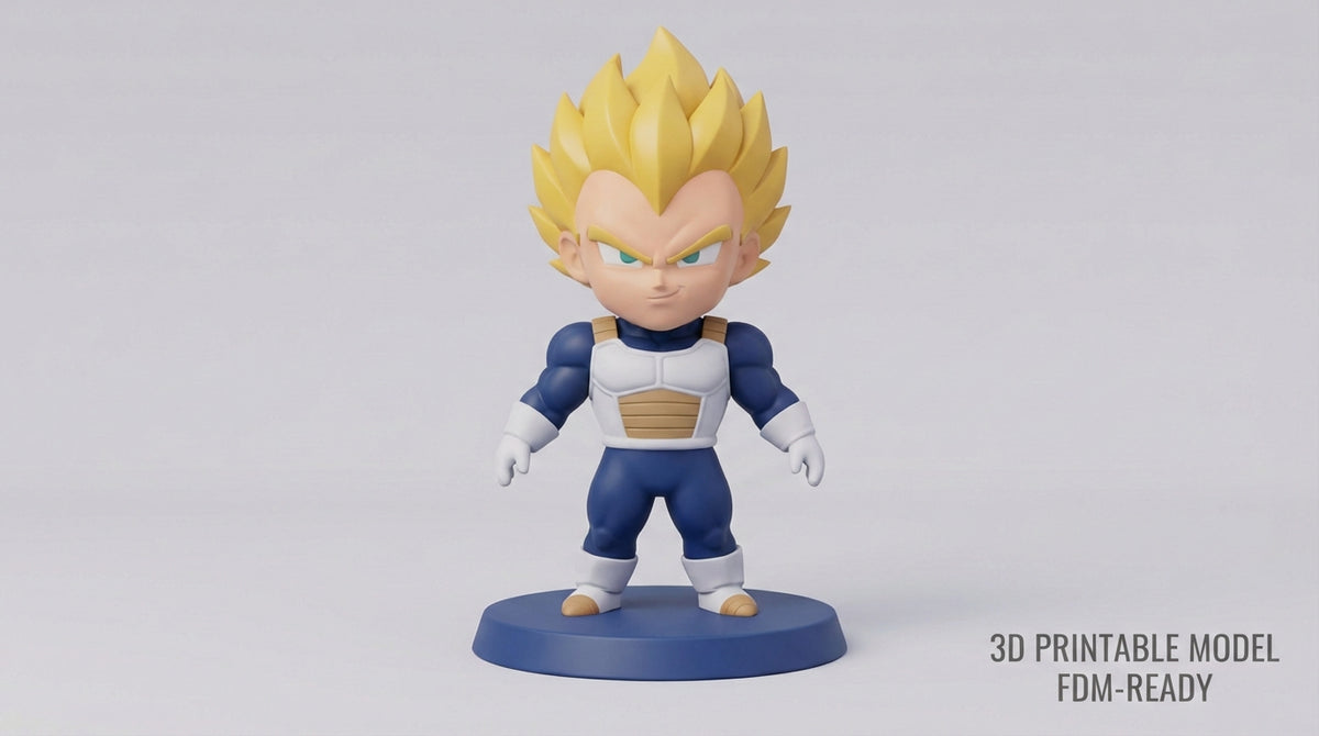 Saiyan Vegeta Toon Figurine