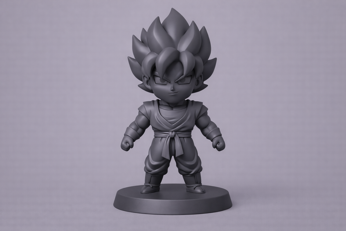 Saiyan Goku Toon Figurine